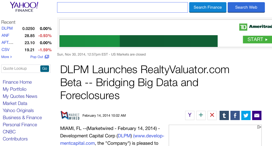 Launching Realty Valuator - DLPM foreclosure application